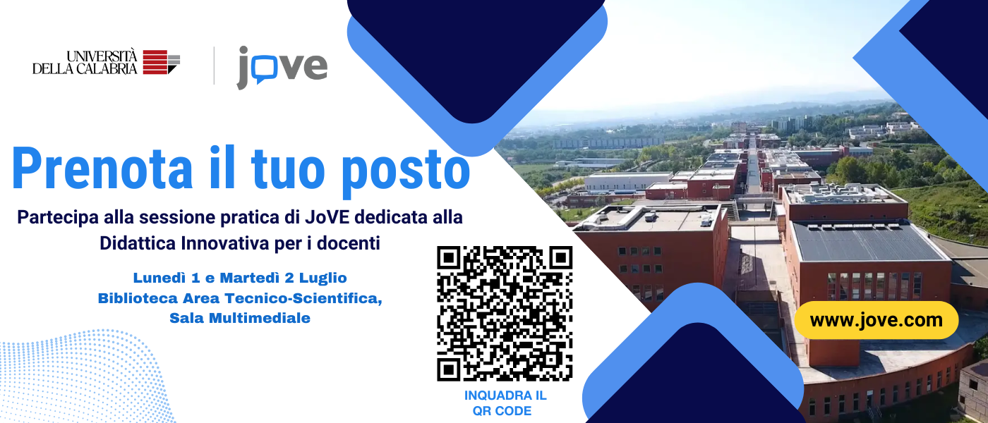 Banner evento JoVE luglio 2024