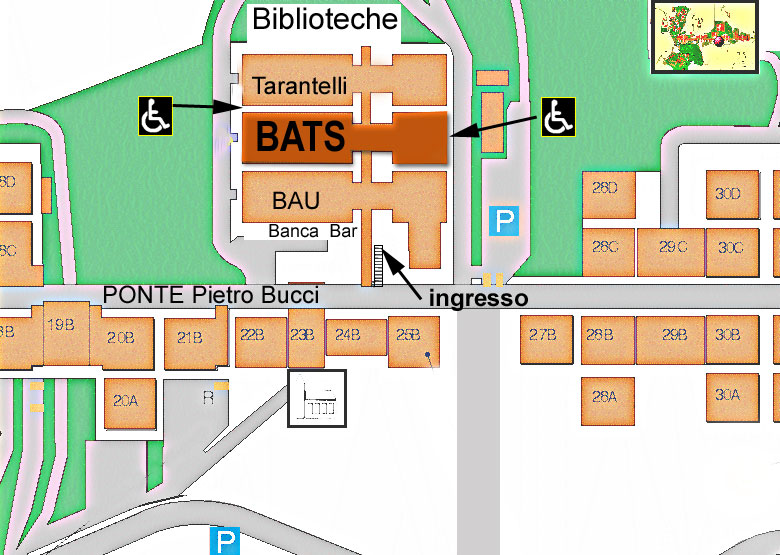 Mappa localizzazione BATS